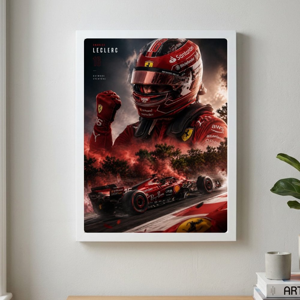charles leclerc ferrari f1 - Vibes Districtcharles leclerc ferrari f1 poster GoldVibes District