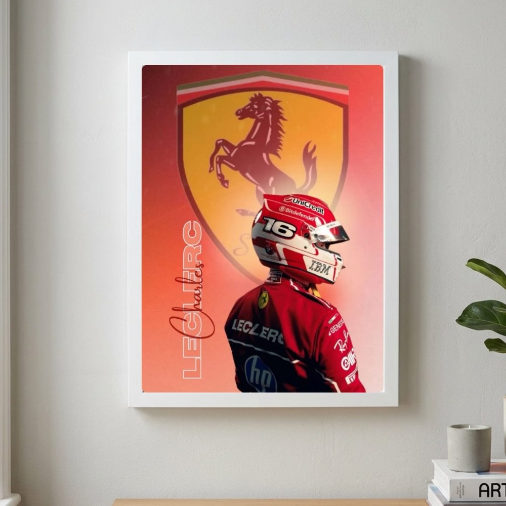 charles leclerc ferrari f1 - Vibes Districtcharles leclerc ferrari f1 poster NeroVibes District