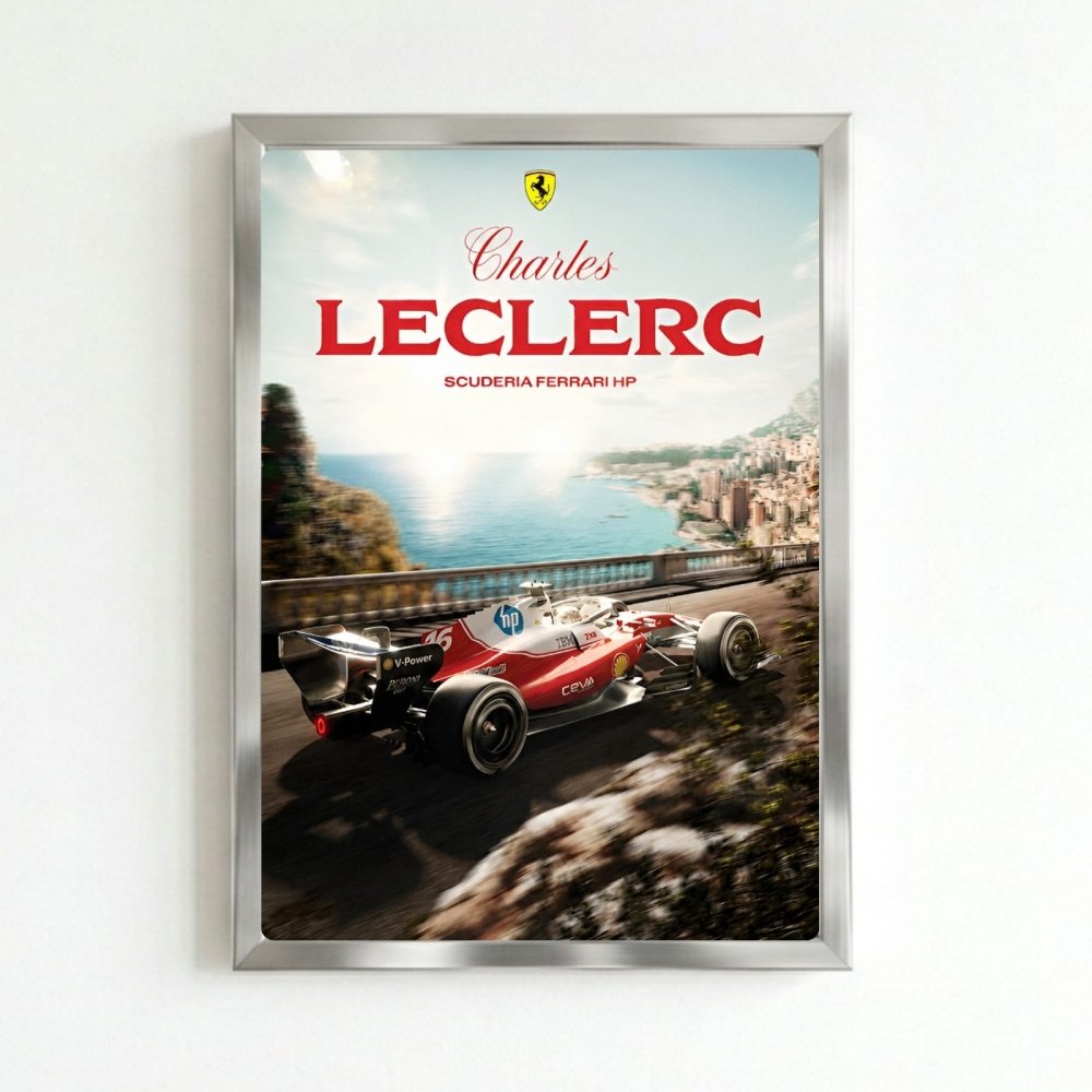 charles leclerc ferrari f1 - Vibes Districtcharles leclerc ferrari f1 poster NeroVibes District