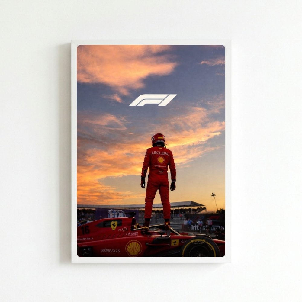charles leclerc ferrari f1 - Vibes Districtcharles leclerc ferrari f1 poster BiancoVibes District