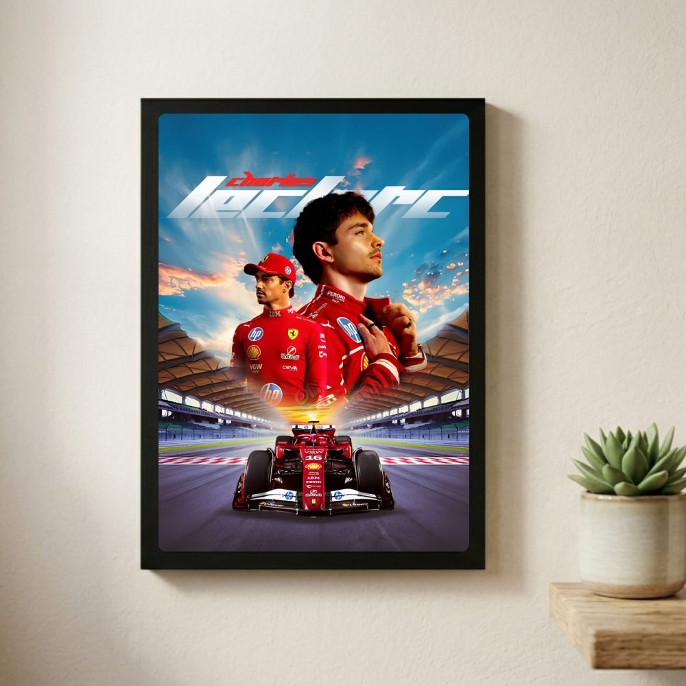 charles leclerc ferrari f1 - Vibes Districtcharles leclerc ferrari f1 poster GoldVibes District
