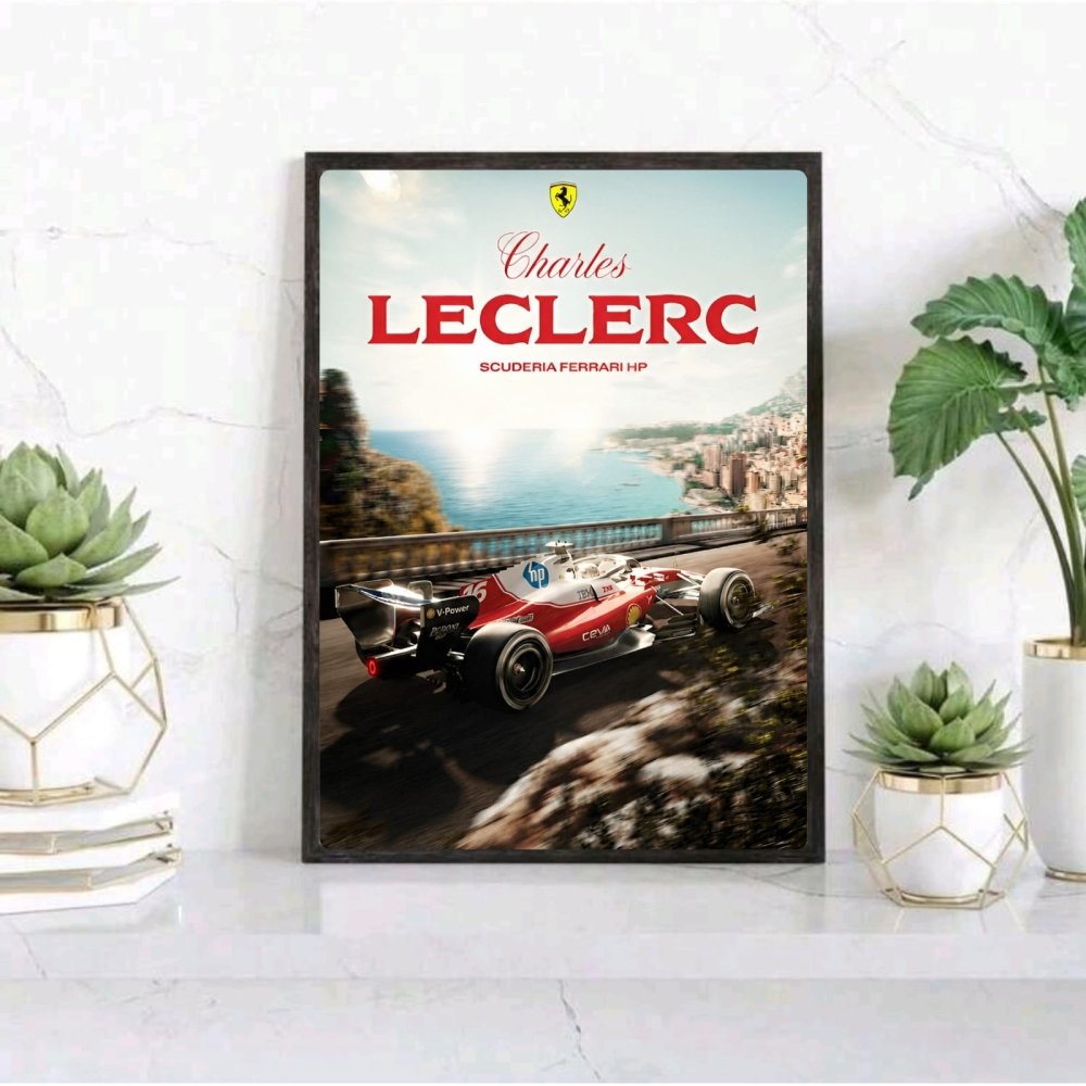 charles leclerc ferrari f1 - Vibes Districtcharles leclerc ferrari f1 poster NeroVibes District