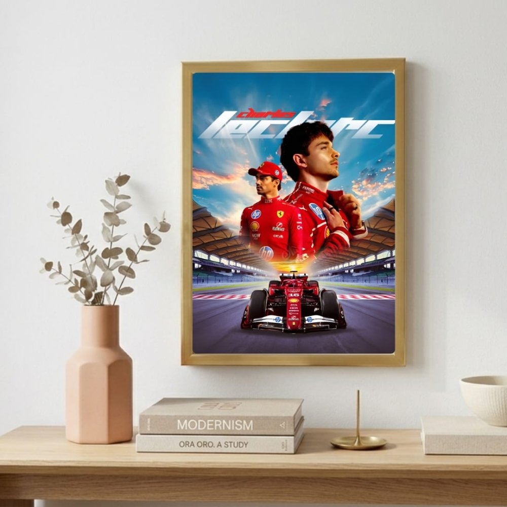 charles leclerc ferrari f1 - Vibes Districtcharles leclerc ferrari f1 poster GoldVibes District