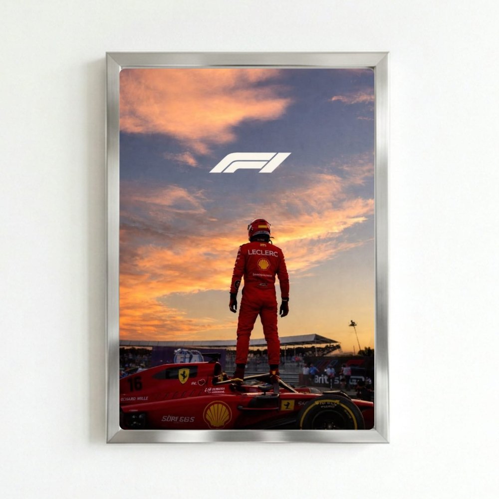 charles leclerc ferrari f1 - Vibes Districtcharles leclerc ferrari f1 poster SilverVibes District
