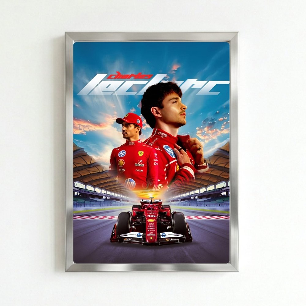 charles leclerc ferrari f1 - Vibes Districtcharles leclerc ferrari f1 poster SilverVibes District
