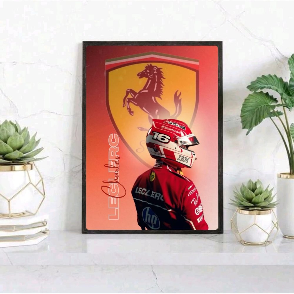 charles leclerc ferrari f1 - Vibes Districtcharles leclerc ferrari f1 poster NeroVibes District
