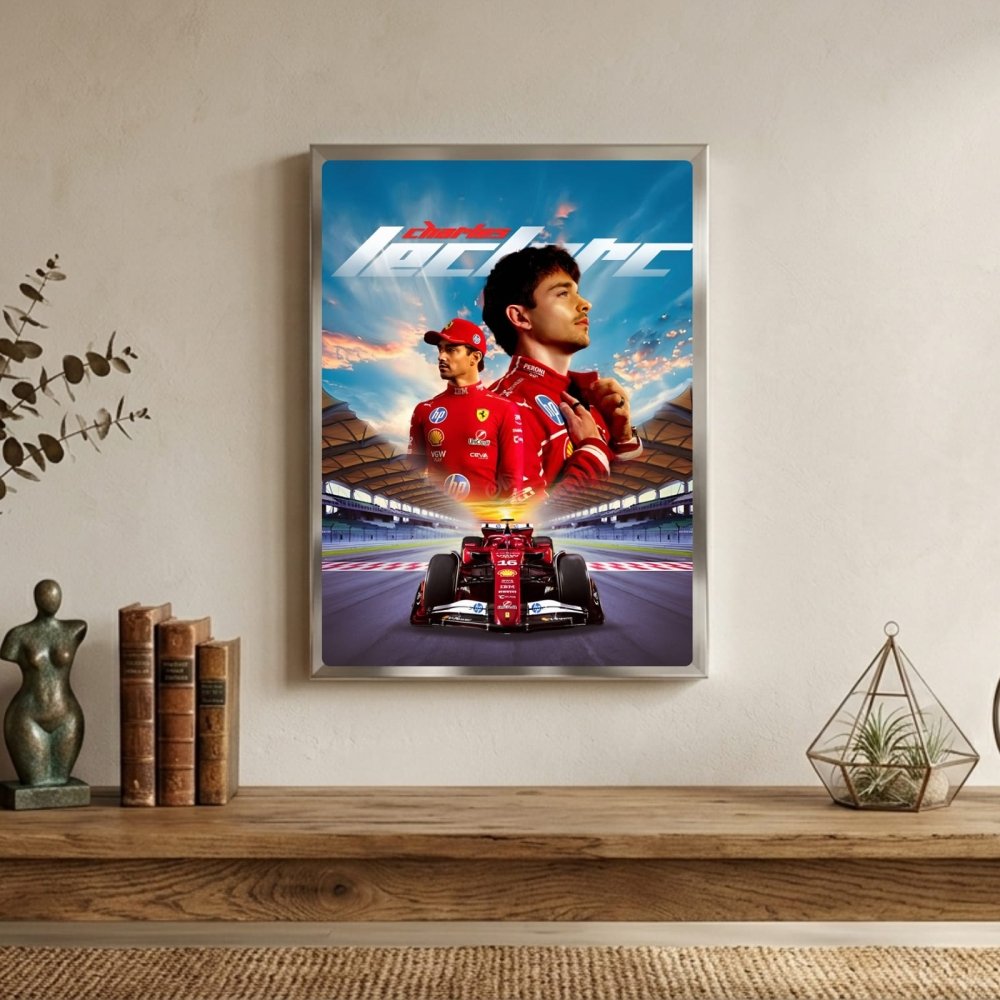 charles leclerc ferrari f1 - Vibes Districtcharles leclerc ferrari f1 poster GoldVibes District