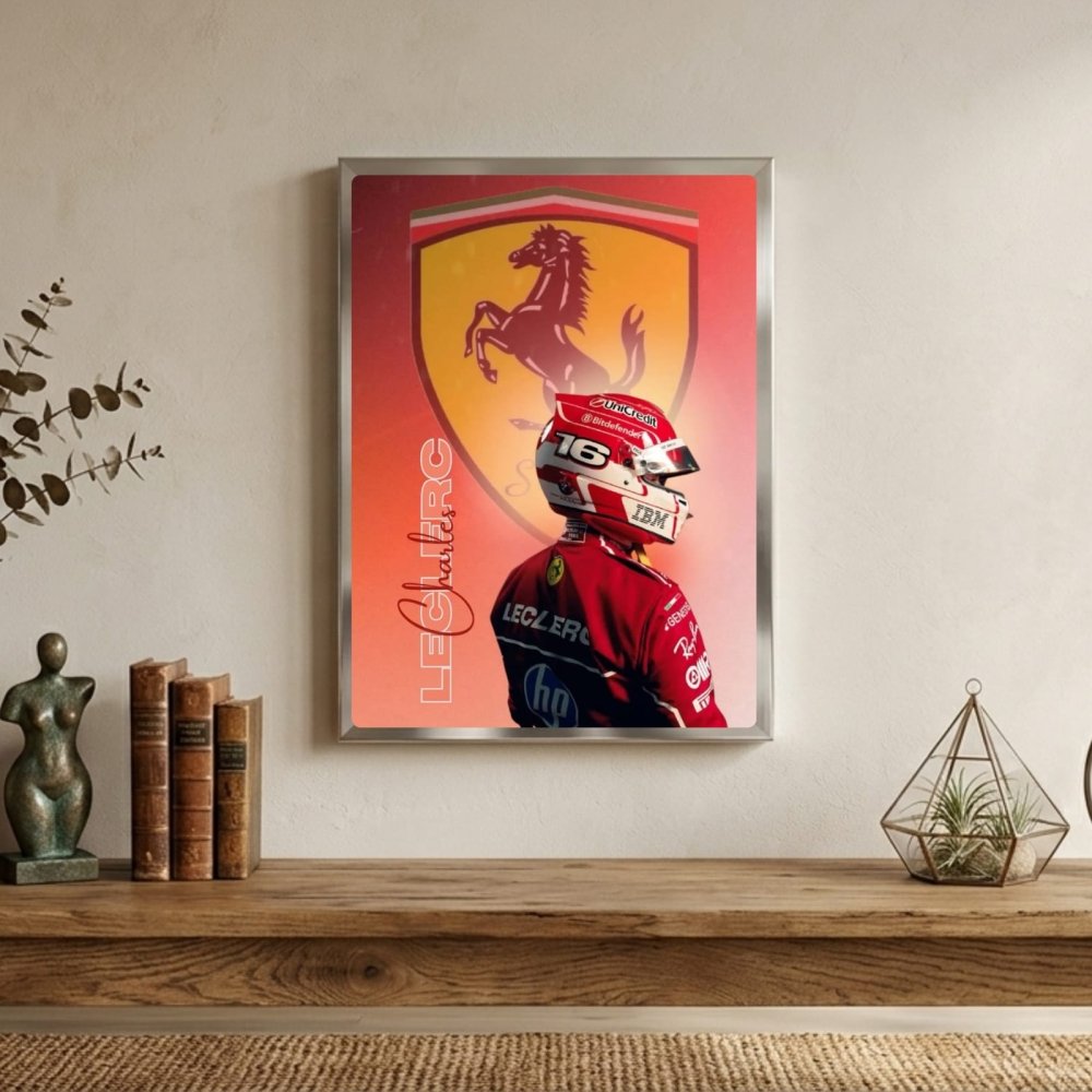 charles leclerc ferrari f1 - Vibes Districtcharles leclerc ferrari f1 poster NeroVibes District
