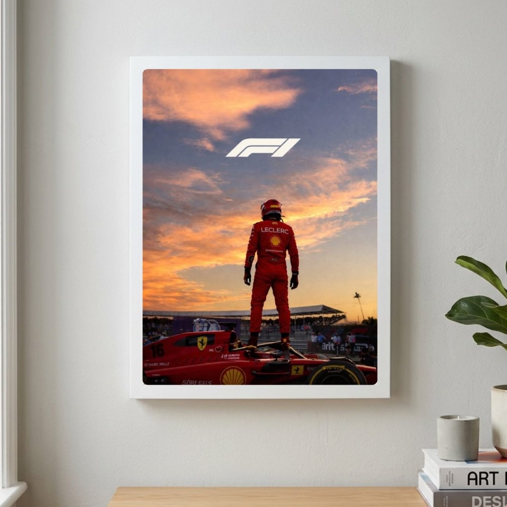 charles leclerc ferrari f1 - Vibes Districtcharles leclerc ferrari f1 poster BiancoVibes District