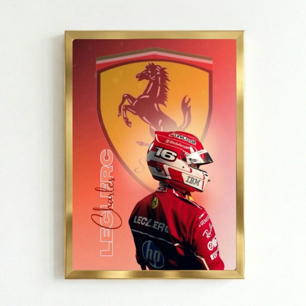 charles leclerc ferrari f1 - Vibes Districtcharles leclerc ferrari f1 poster NeroVibes District
