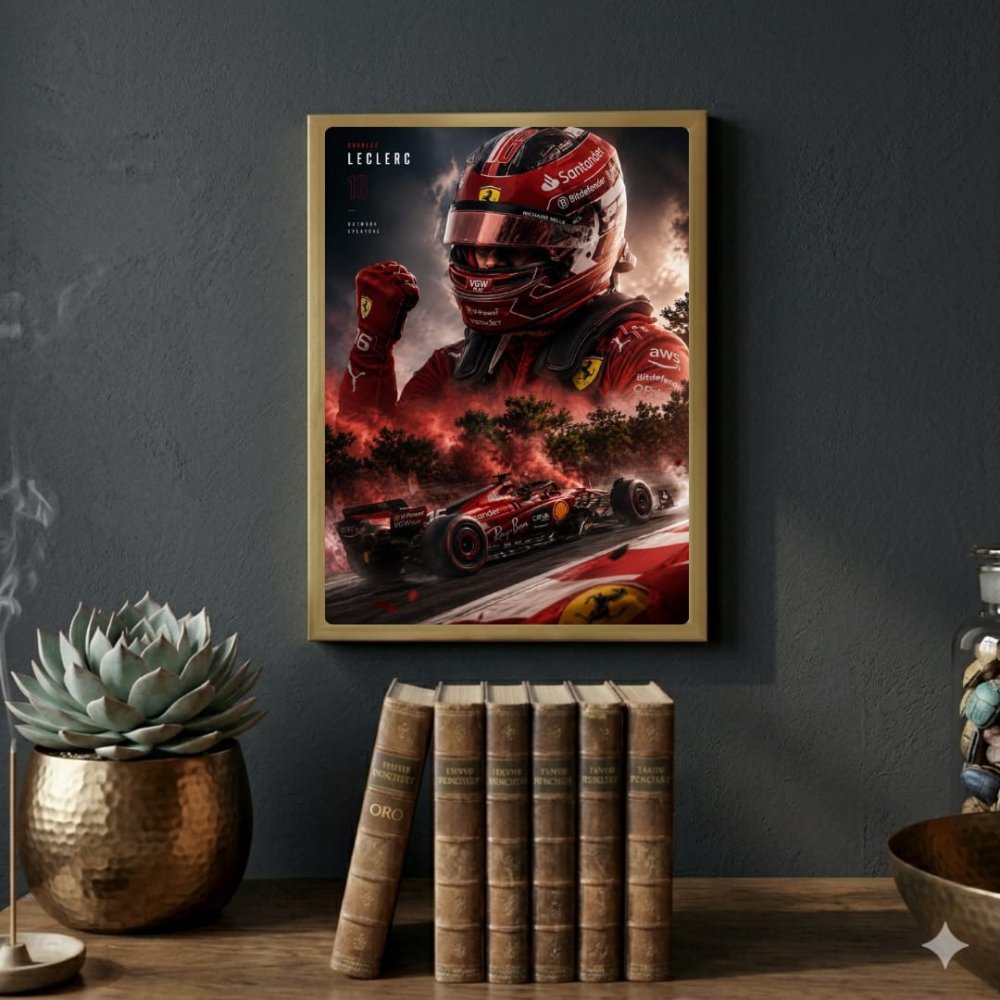 charles leclerc ferrari f1 - Vibes Districtcharles leclerc ferrari f1 poster GoldVibes District