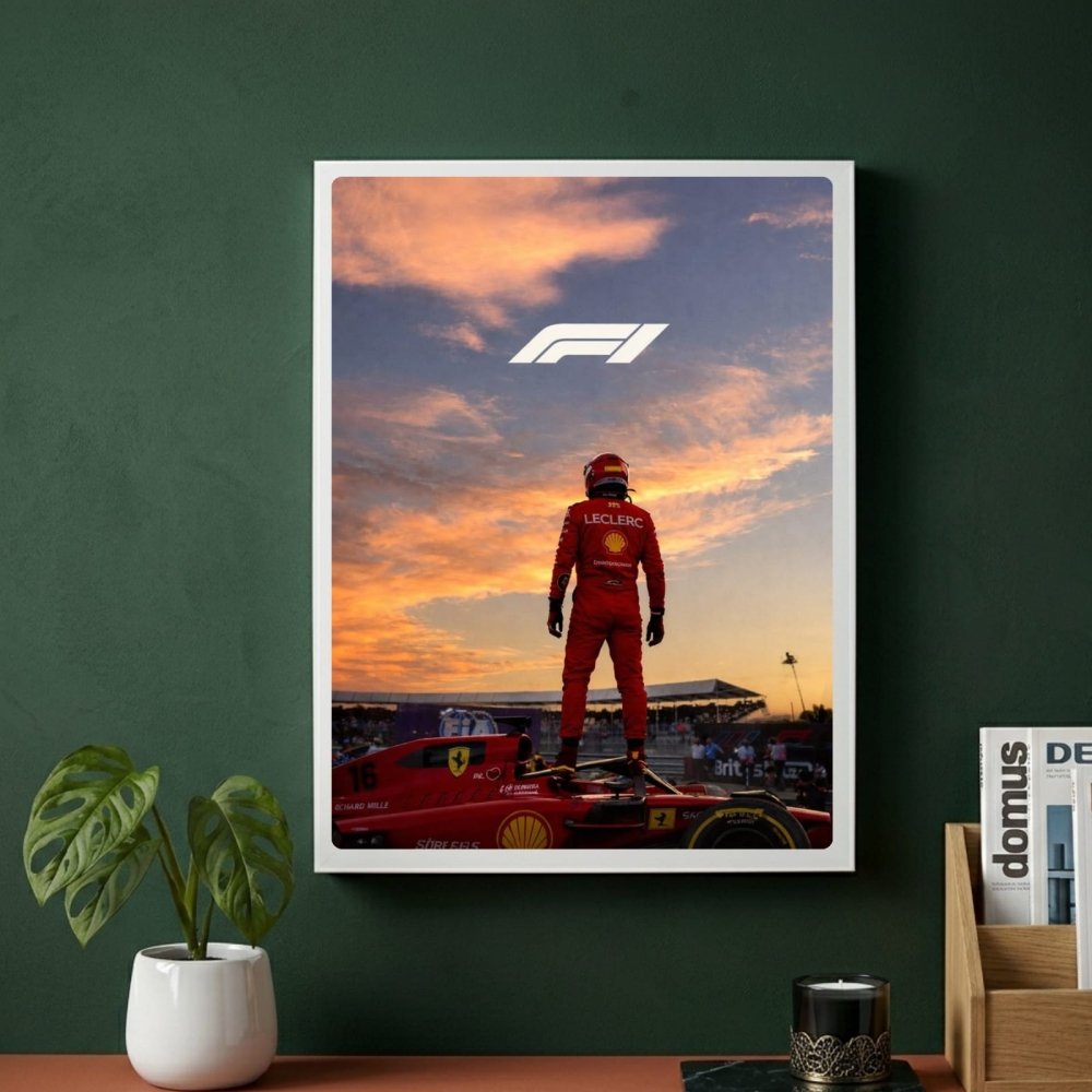 charles leclerc ferrari f1 - Vibes Districtcharles leclerc ferrari f1 poster BiancoVibes District