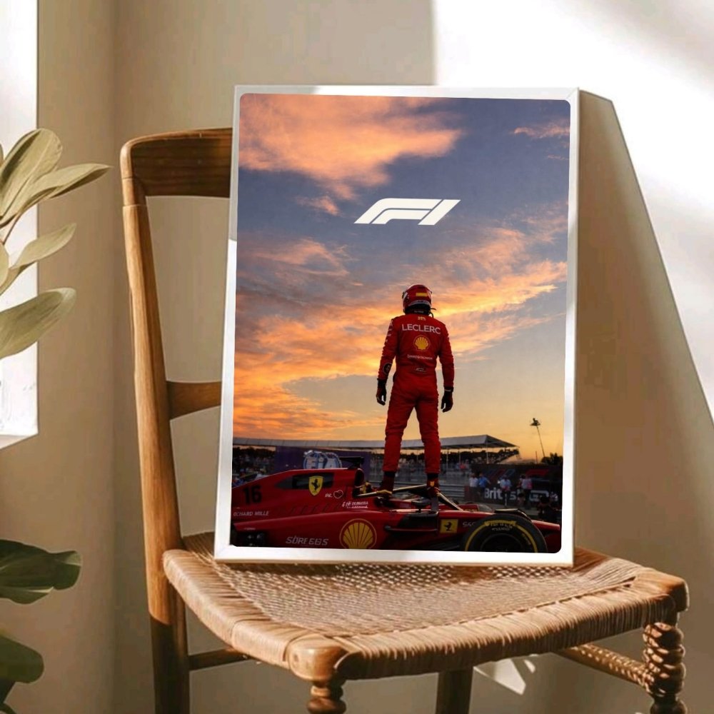 charles leclerc ferrari f1 - Vibes Districtcharles leclerc ferrari f1 poster BiancoVibes District