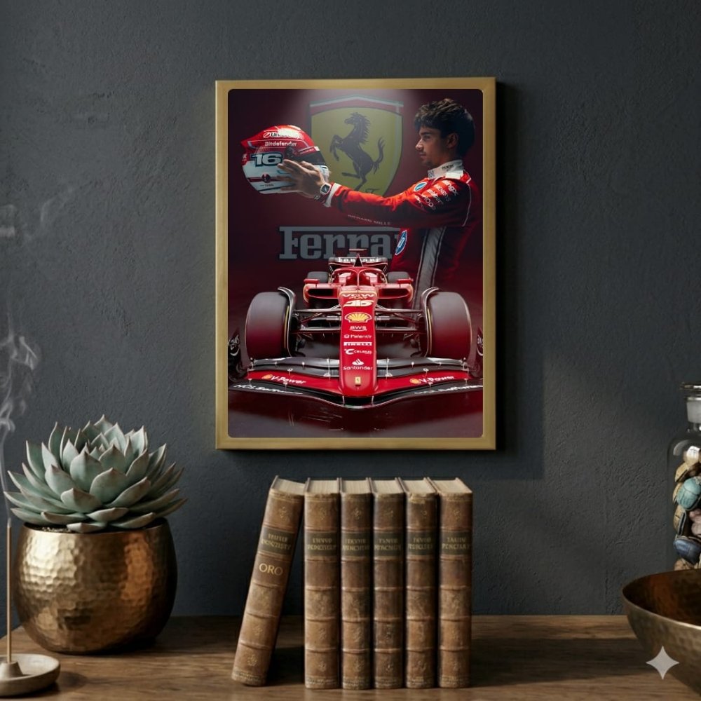 charles leclerc ferrari f1 - Vibes Districtcharles leclerc ferrari f1 poster BiancoVibes District