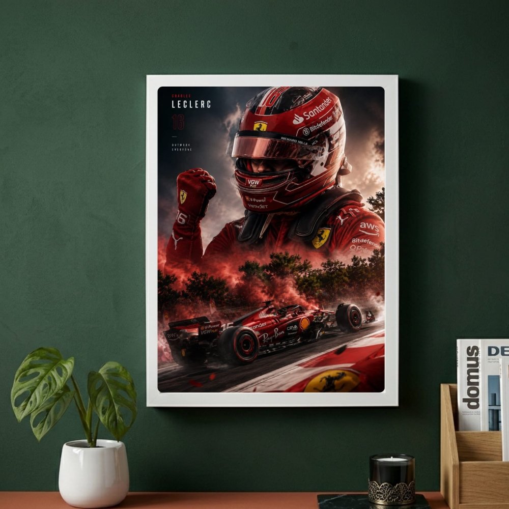 charles leclerc ferrari f1 - Vibes Districtcharles leclerc ferrari f1 poster GoldVibes District