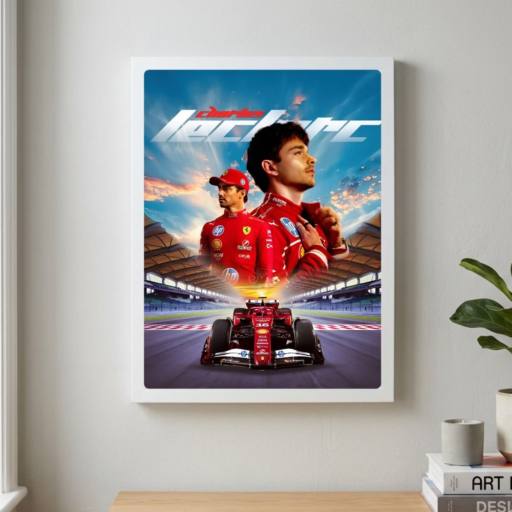 charles leclerc ferrari f1 - Vibes Districtcharles leclerc ferrari f1 poster GoldVibes District