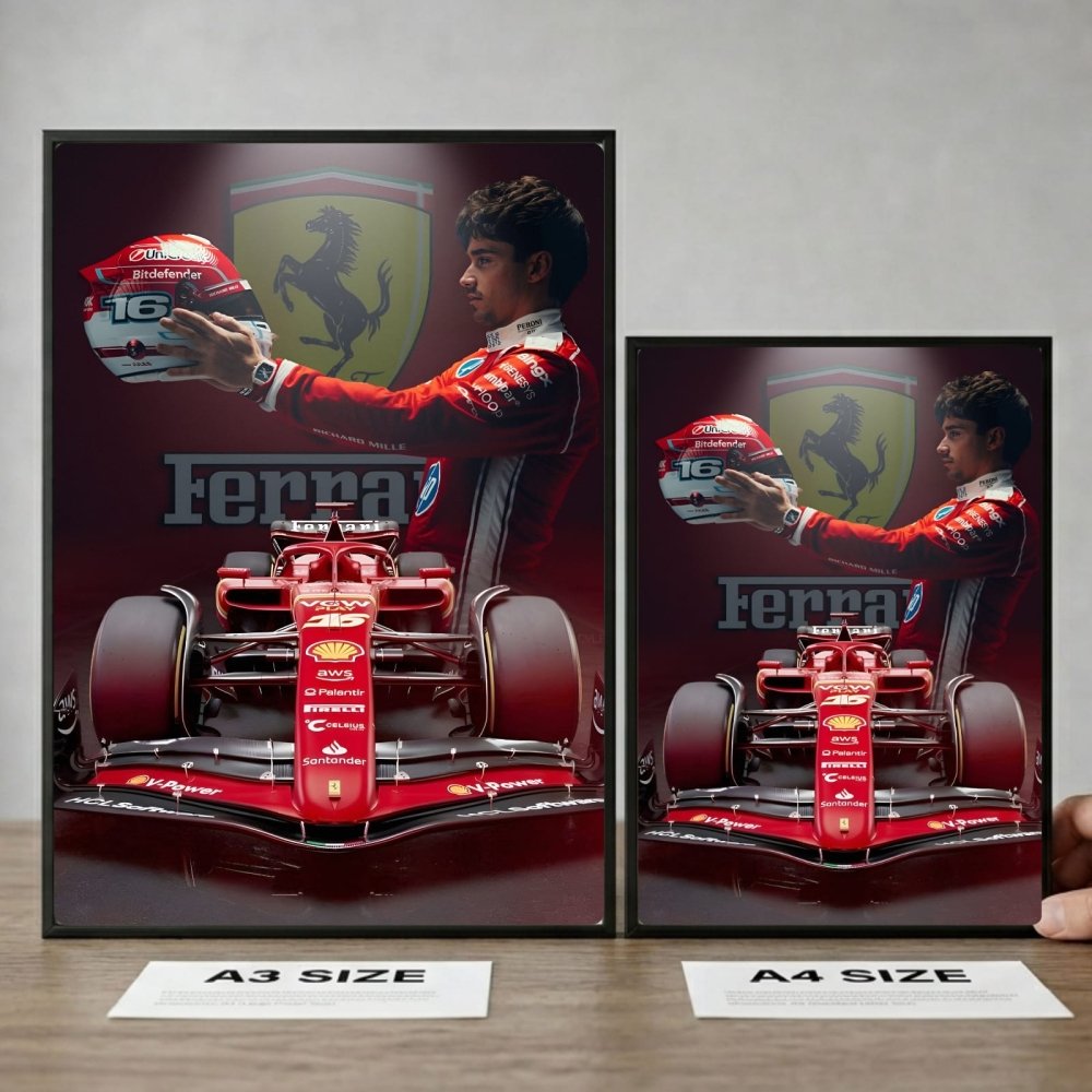 charles leclerc ferrari f1 - Vibes Districtcharles leclerc ferrari f1 poster BiancoVibes District