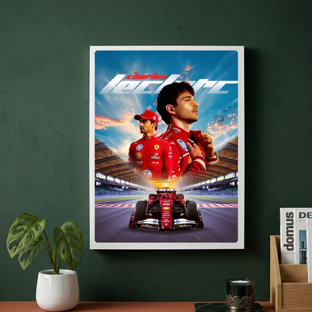 charles leclerc ferrari f1 - Vibes Districtcharles leclerc ferrari f1 poster GoldVibes District