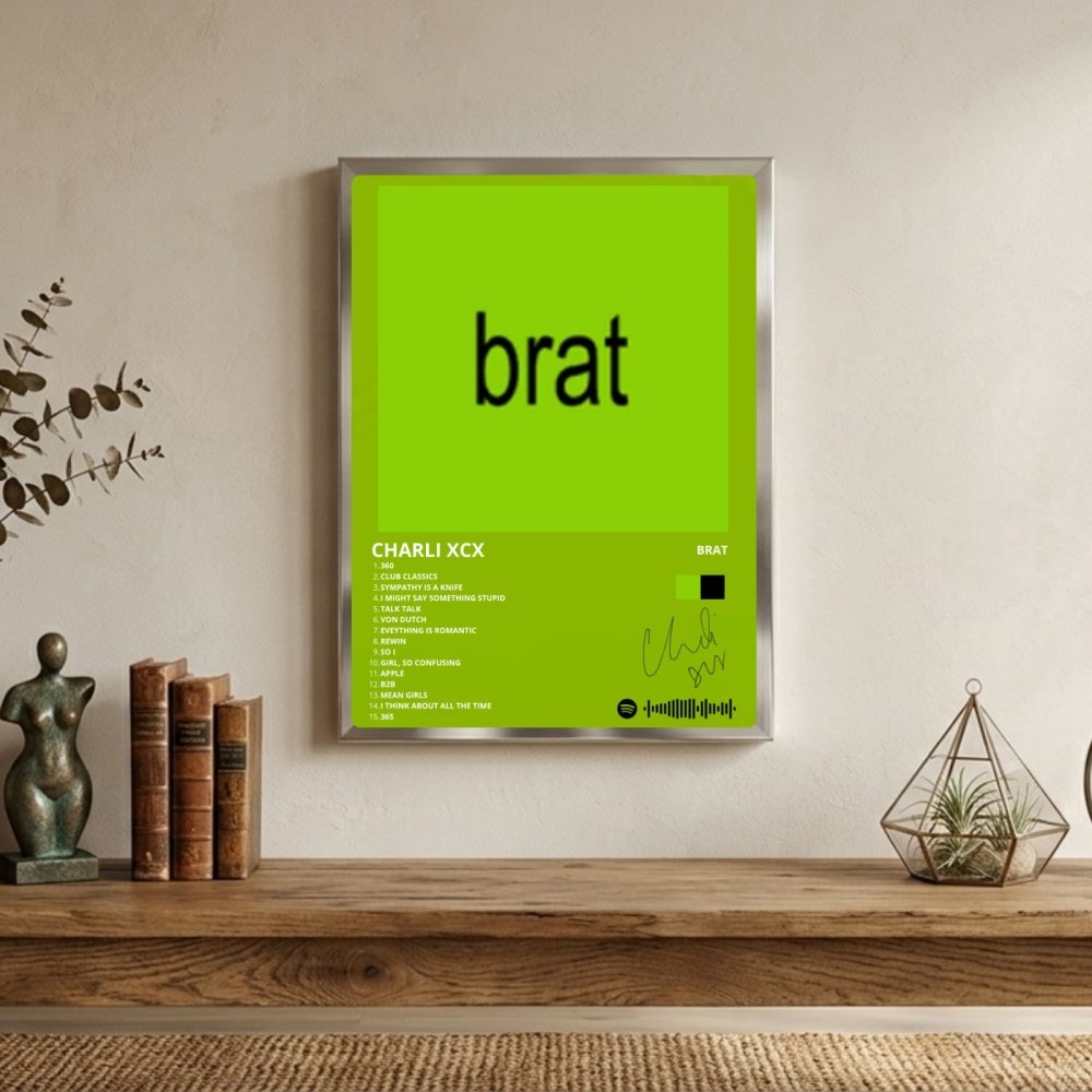 charli xcx - brat - Vibes Districtcharli xcx - brat poster BiancoVibes District