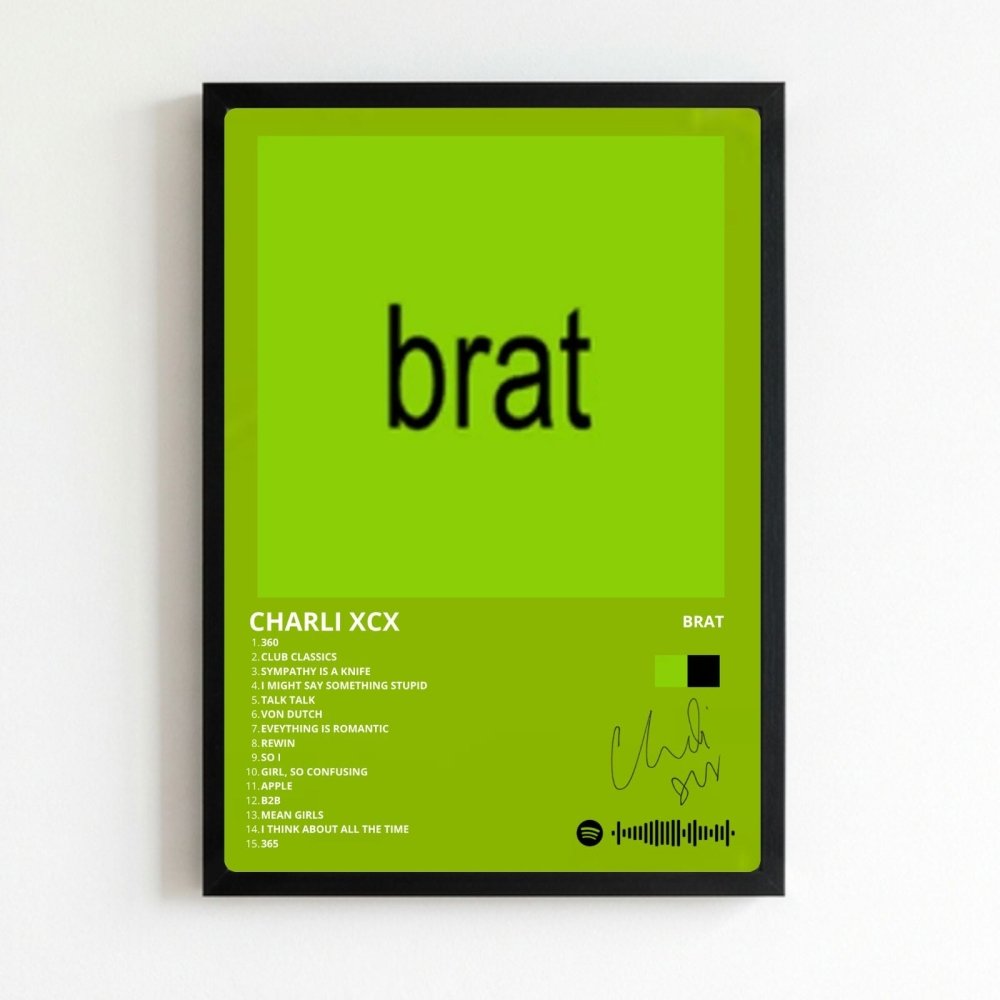 charli xcx - brat - Vibes Districtcharli xcx - brat poster NeroVibes District