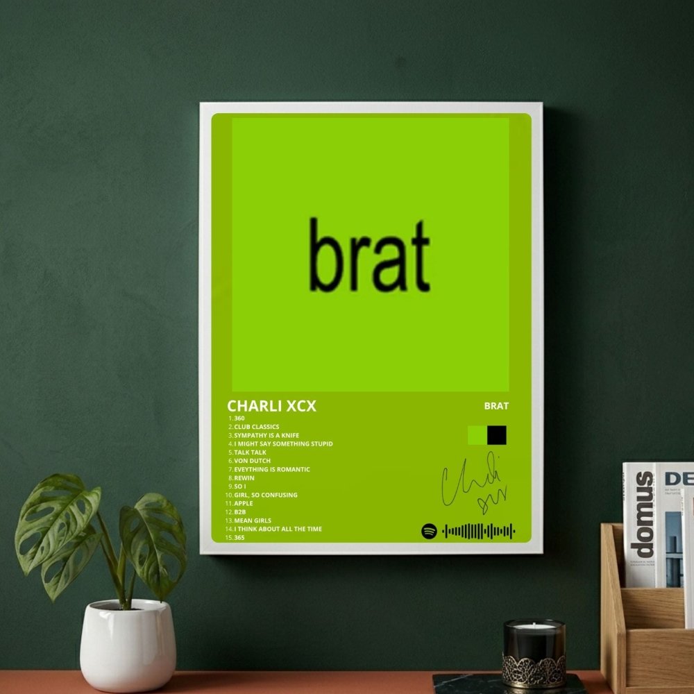 charli xcx - brat - Vibes Districtcharli xcx - brat poster BiancoVibes District