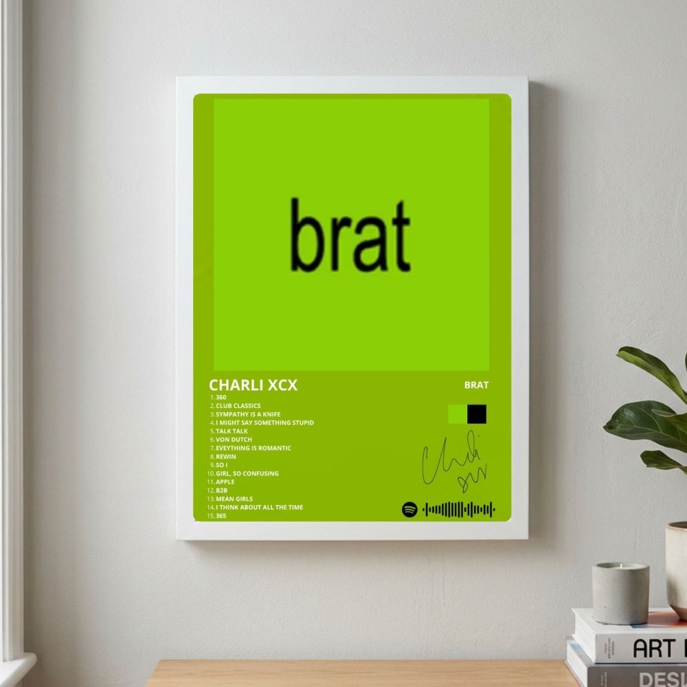 charli xcx - brat - Vibes Districtcharli xcx - brat poster BiancoVibes District