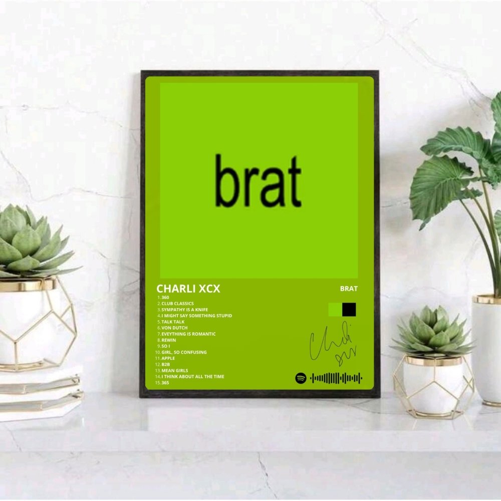 charli xcx - brat - Vibes Districtcharli xcx - brat poster BiancoVibes District