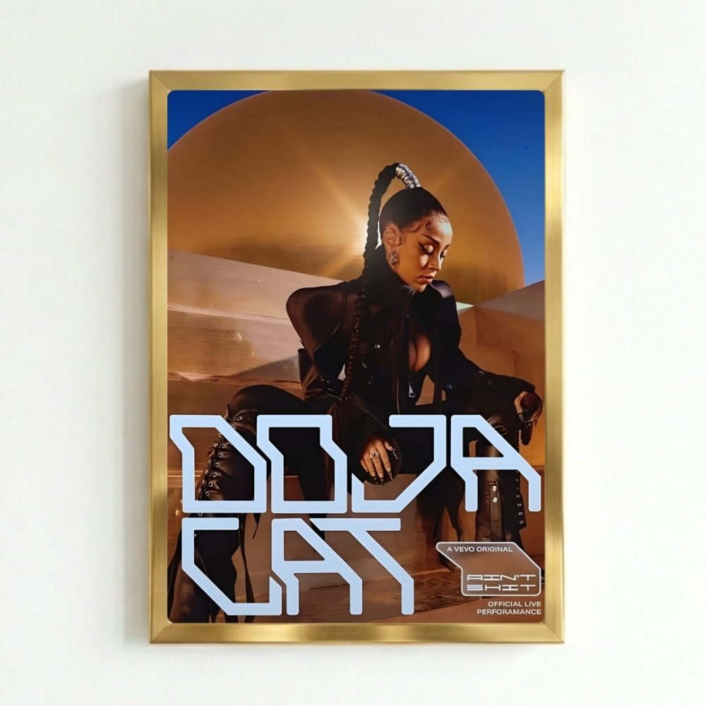 Doja Cat Poster with Frame - Vibes DistrictDoja Cat Poster with Frame poster GoldVibes District