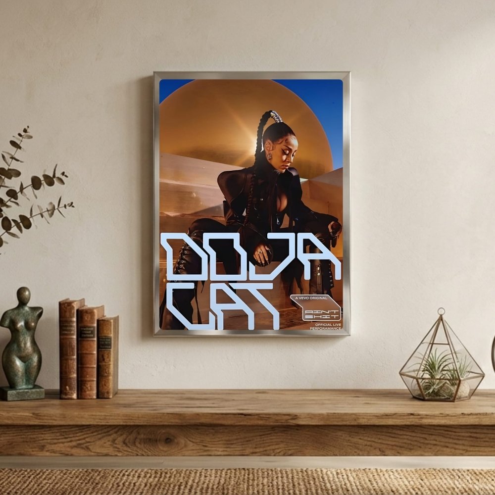 Doja Cat Poster with Frame - Vibes DistrictDoja Cat Poster with Frame poster GoldVibes District