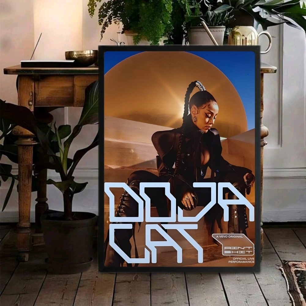 Doja Cat Poster with Frame - Vibes DistrictDoja Cat Poster with Frame poster GoldVibes District