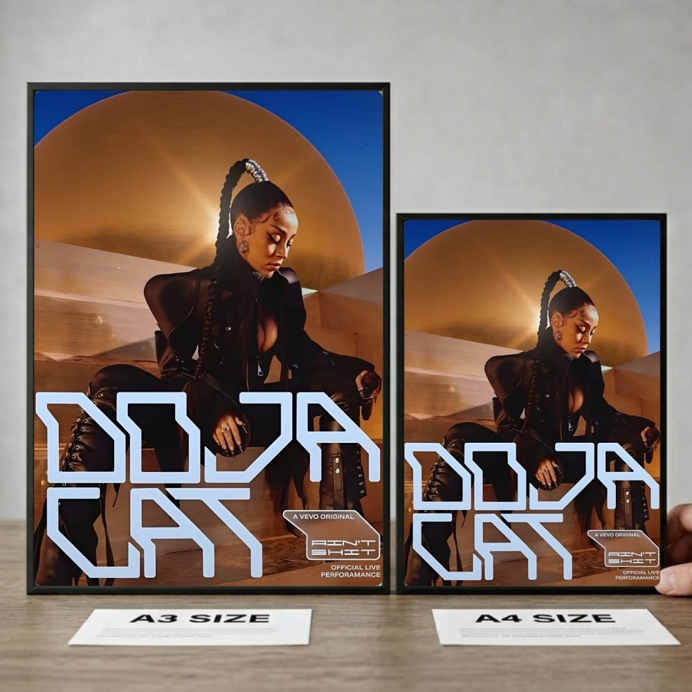 Doja Cat Poster with Frame - Vibes DistrictDoja Cat Poster with Frame poster GoldVibes District