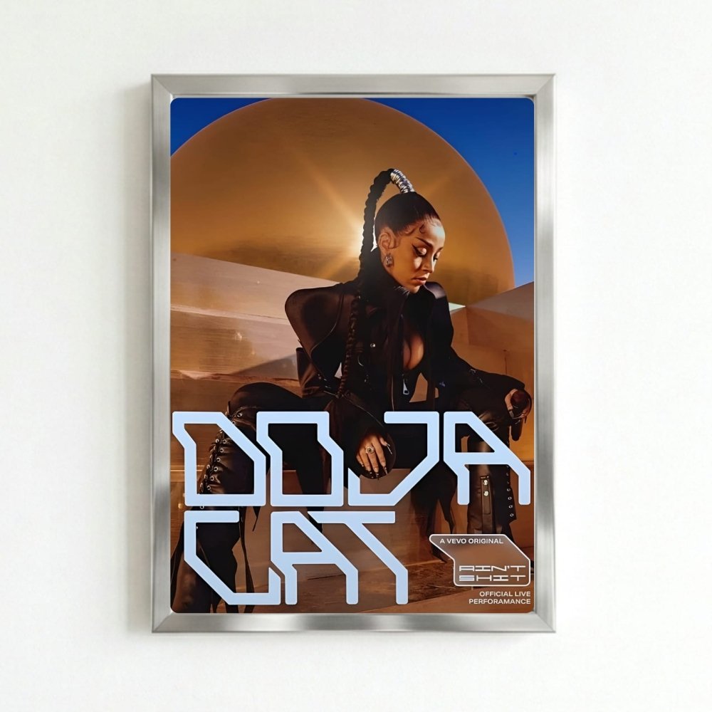 Doja Cat Poster with Frame - Vibes DistrictDoja Cat Poster with Frame poster SilverVibes District