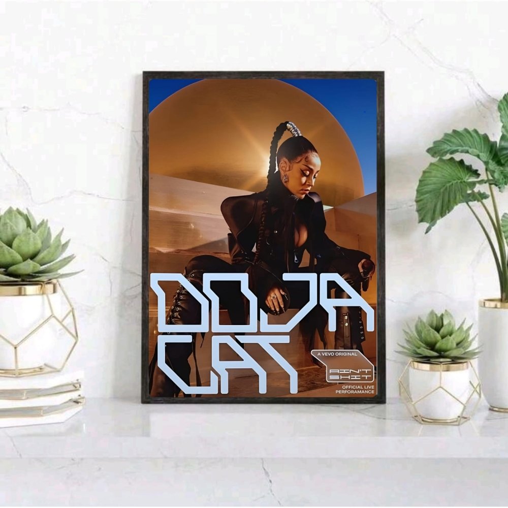 Doja Cat Poster with Frame - Vibes DistrictDoja Cat Poster with Frame poster GoldVibes District