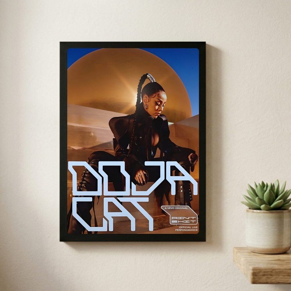 Doja Cat Poster with Frame - Vibes DistrictDoja Cat Poster with Frame poster GoldVibes District
