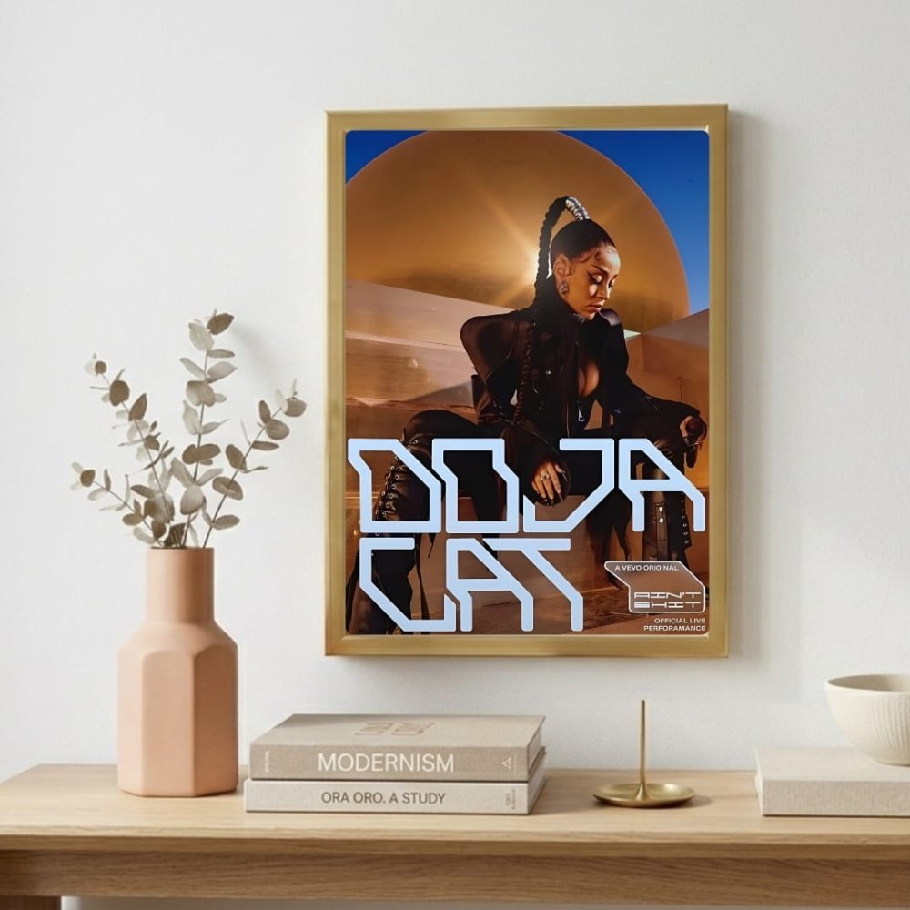 Doja Cat Poster with Frame - Vibes DistrictDoja Cat Poster with Frame poster GoldVibes District