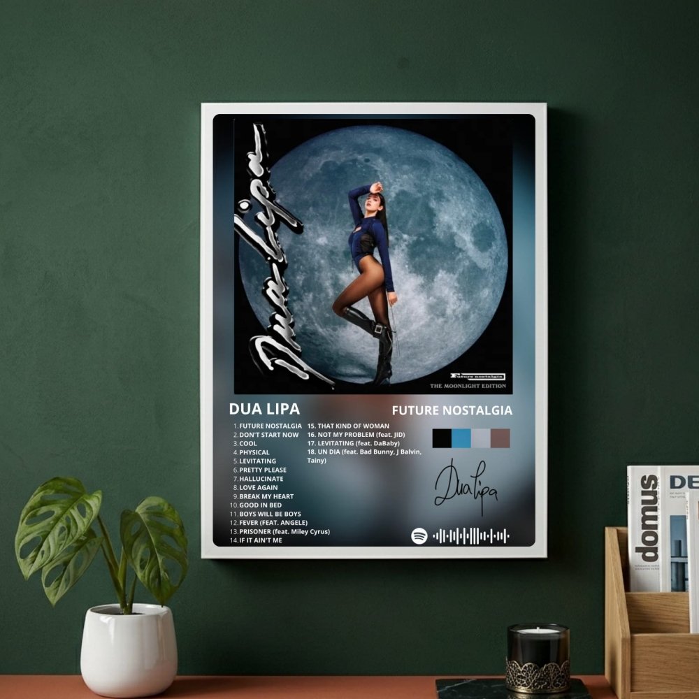Dua Lipa - Future Nostalgia Deluxe Poster with Frame - Vibes DistrictDua Lipa - Future Nostalgia Deluxe Poster with Frame poster BiancoVibes District