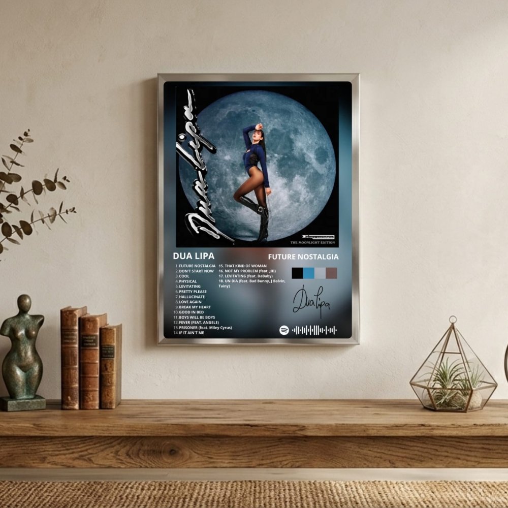 Dua Lipa - Future Nostalgia Deluxe Poster with Frame - Vibes DistrictDua Lipa - Future Nostalgia Deluxe Poster with Frame poster BiancoVibes District