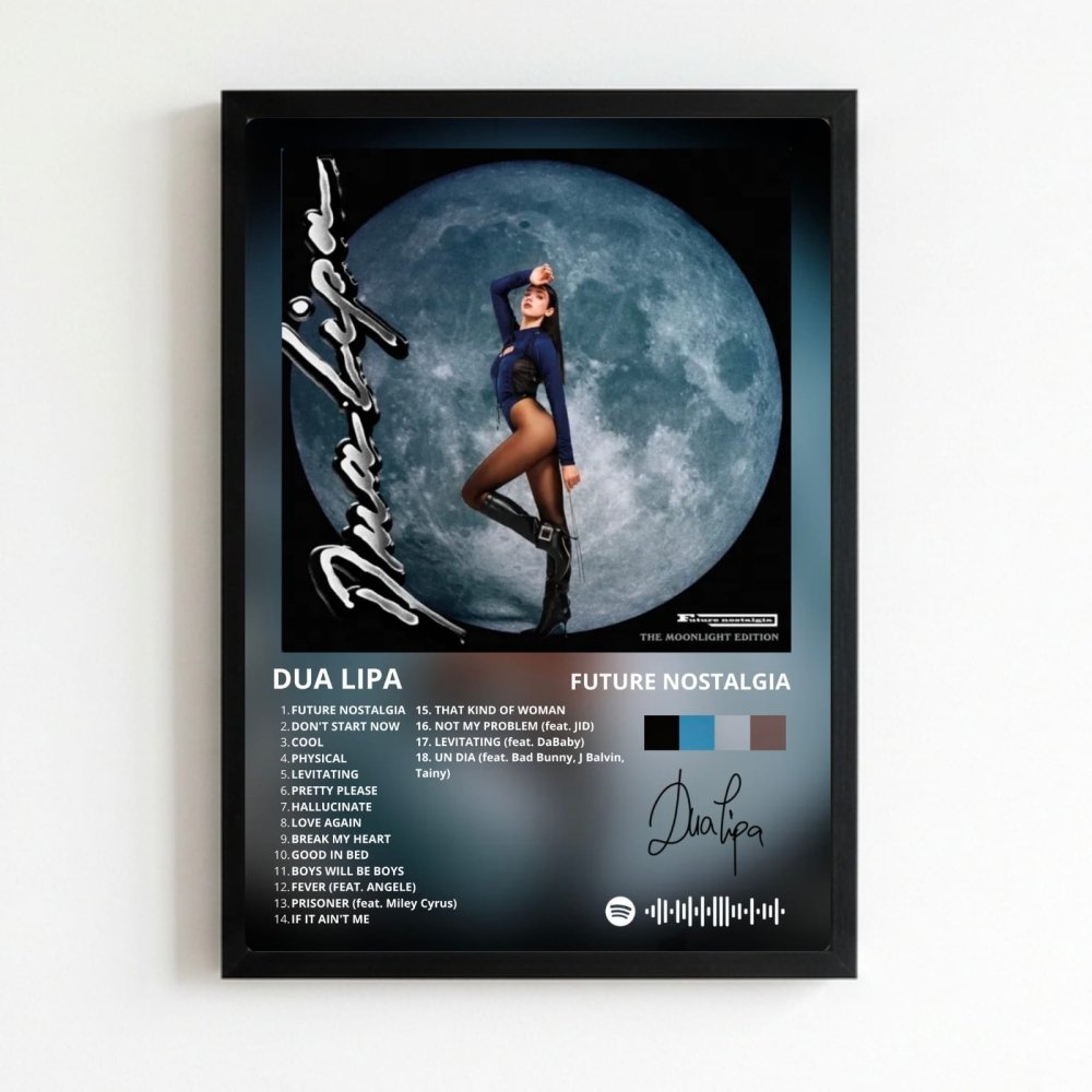 Dua Lipa - Future Nostalgia Deluxe Poster with Frame - Vibes DistrictDua Lipa - Future Nostalgia Deluxe Poster with Frame poster NeroVibes District