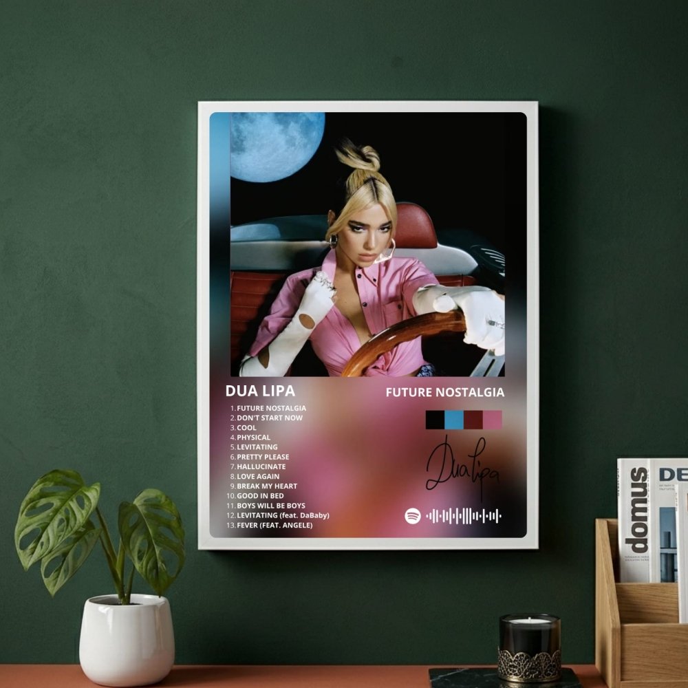 Dua Lipa - Future Nostalgia Poster with Frame - Vibes DistrictDua Lipa - Future Nostalgia Poster with Frame poster SilverVibes District