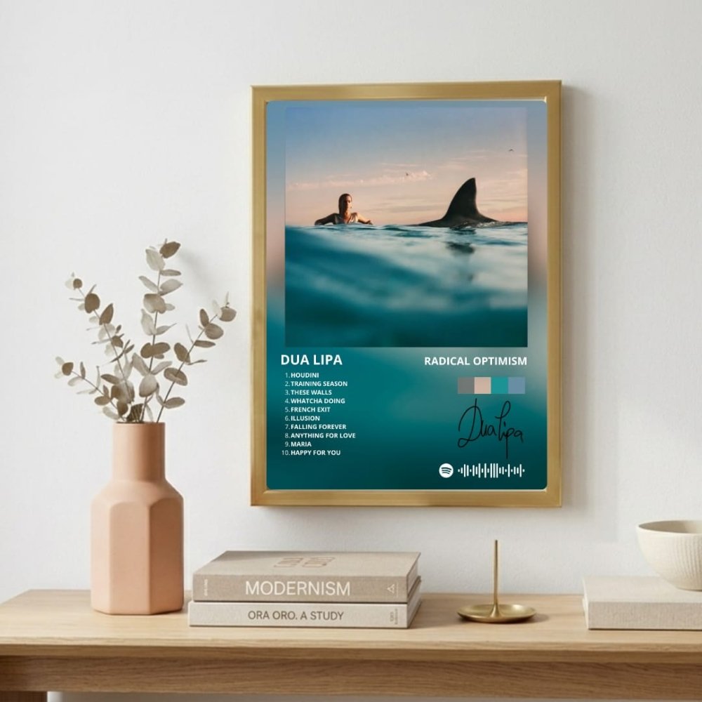 Dua Lipa - Radical Optimism Poster with Frame - Vibes DistrictDua Lipa - Radical Optimism Poster with Frame poster BiancoVibes District