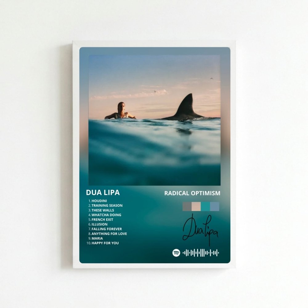 Dua Lipa - Radical Optimism Poster with Frame - Vibes DistrictDua Lipa - Radical Optimism Poster with Frame poster BiancoVibes District
