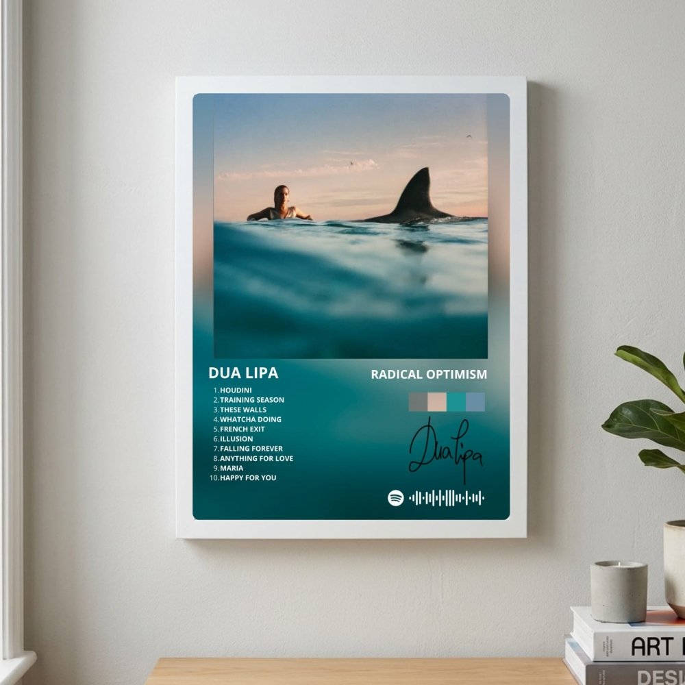Dua Lipa - Radical Optimism Poster with Frame - Vibes DistrictDua Lipa - Radical Optimism Poster with Frame poster BiancoVibes District