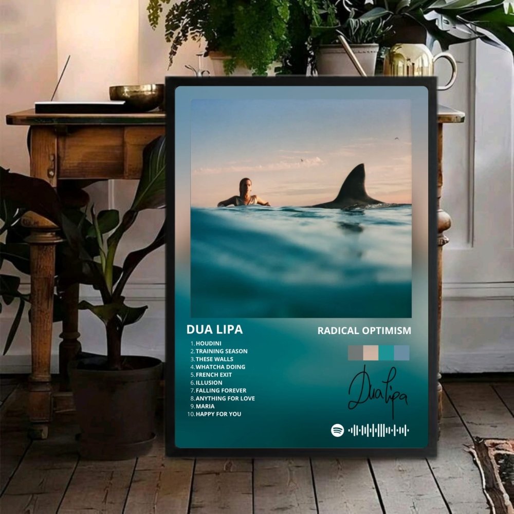 Dua Lipa - Radical Optimism Poster with Frame - Vibes DistrictDua Lipa - Radical Optimism Poster with Frame poster BiancoVibes District