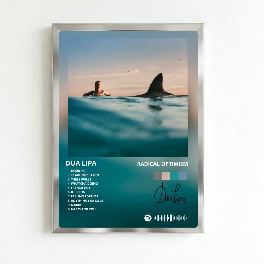 Dua Lipa - Radical Optimism Poster with Frame - Vibes DistrictDua Lipa - Radical Optimism Poster with Frame poster SilverVibes District