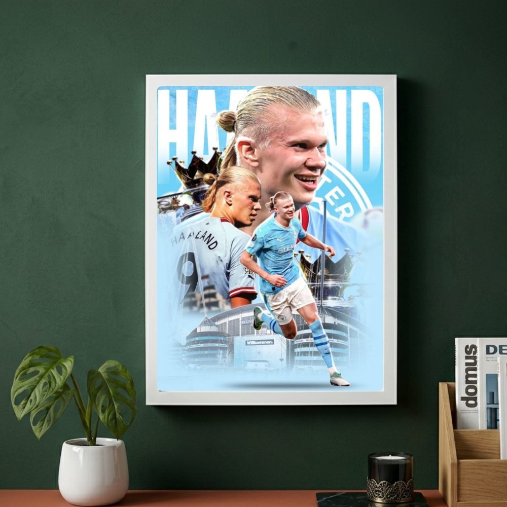 Erling Haaland - Vibes DistrictErling Haaland poster GoldVibes District