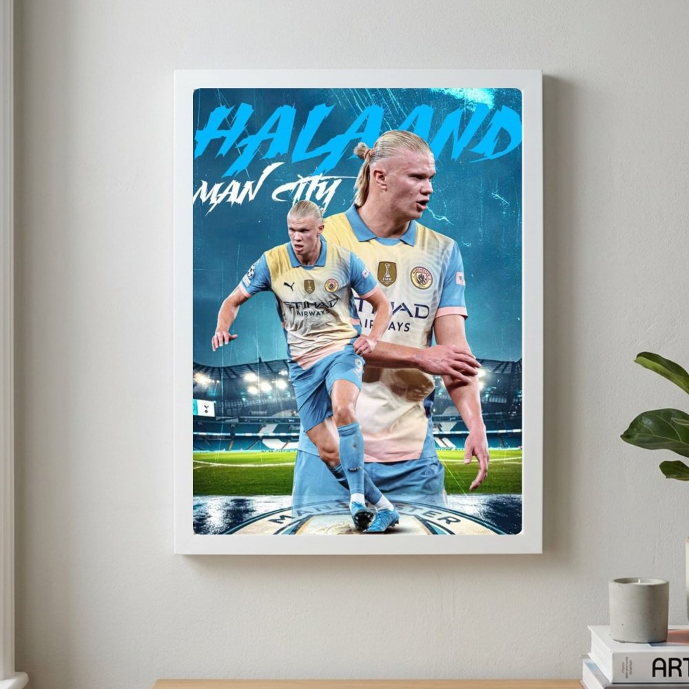 Erling Haaland - Vibes DistrictErling Haaland poster GoldVibes District