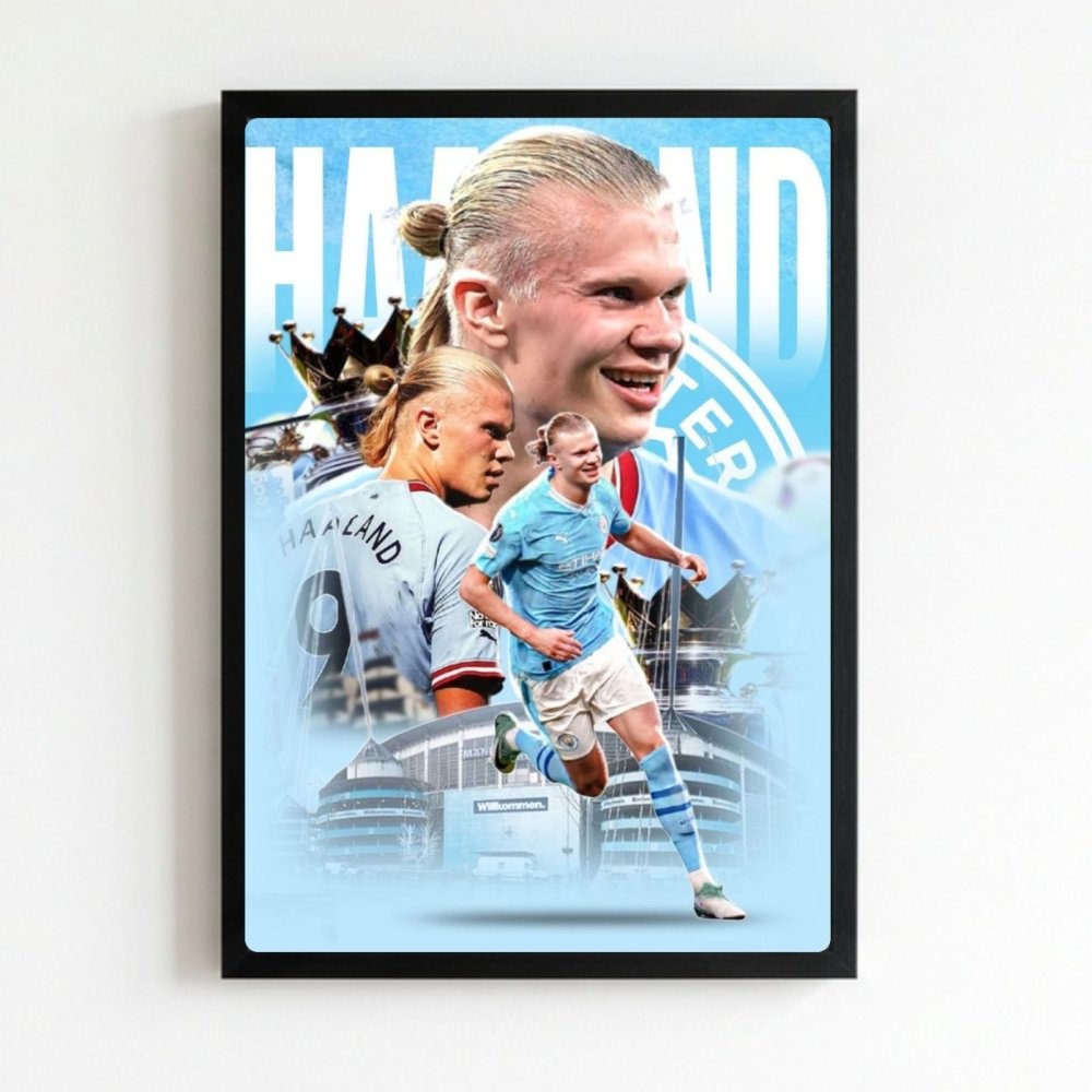 Erling Haaland - Vibes DistrictErling Haaland poster NeroVibes District