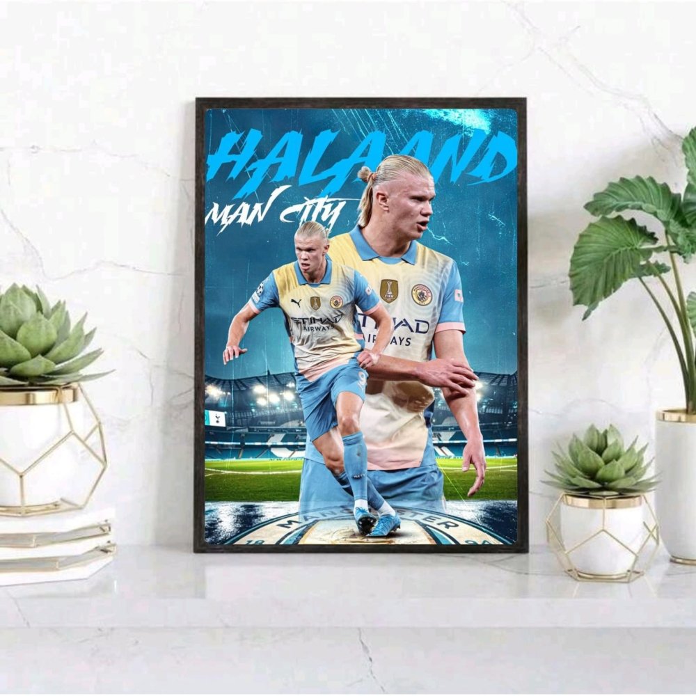 Erling Haaland - Vibes DistrictErling Haaland poster GoldVibes District