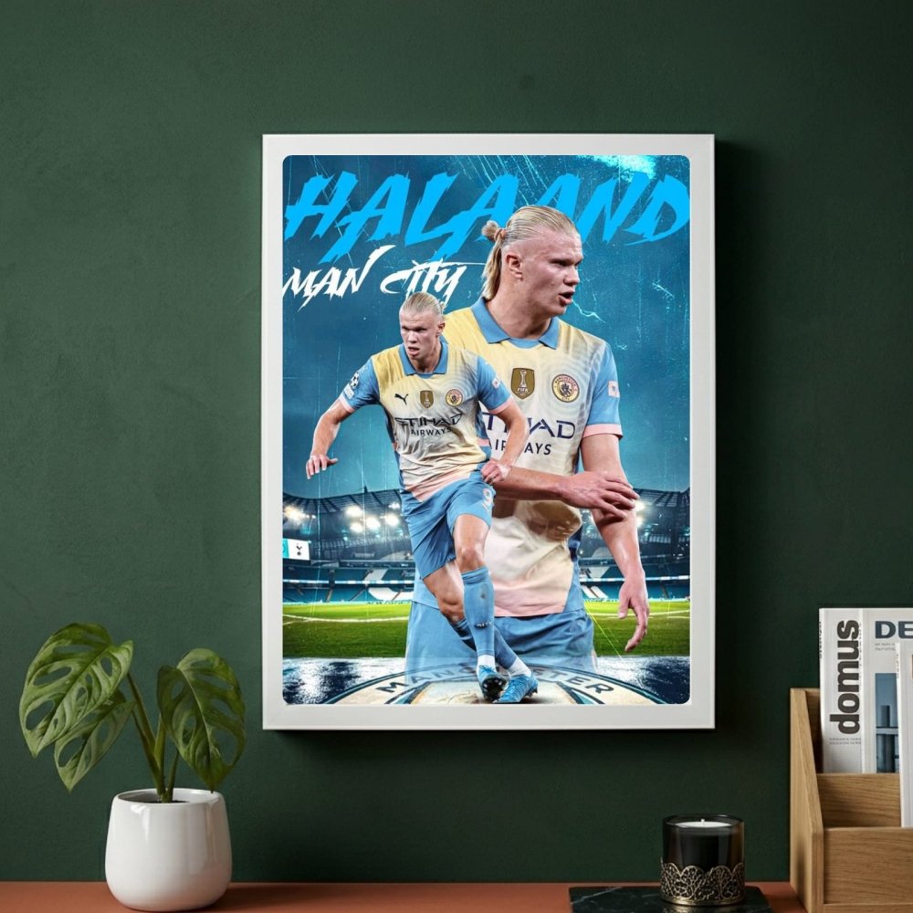 Erling Haaland - Vibes DistrictErling Haaland poster GoldVibes District