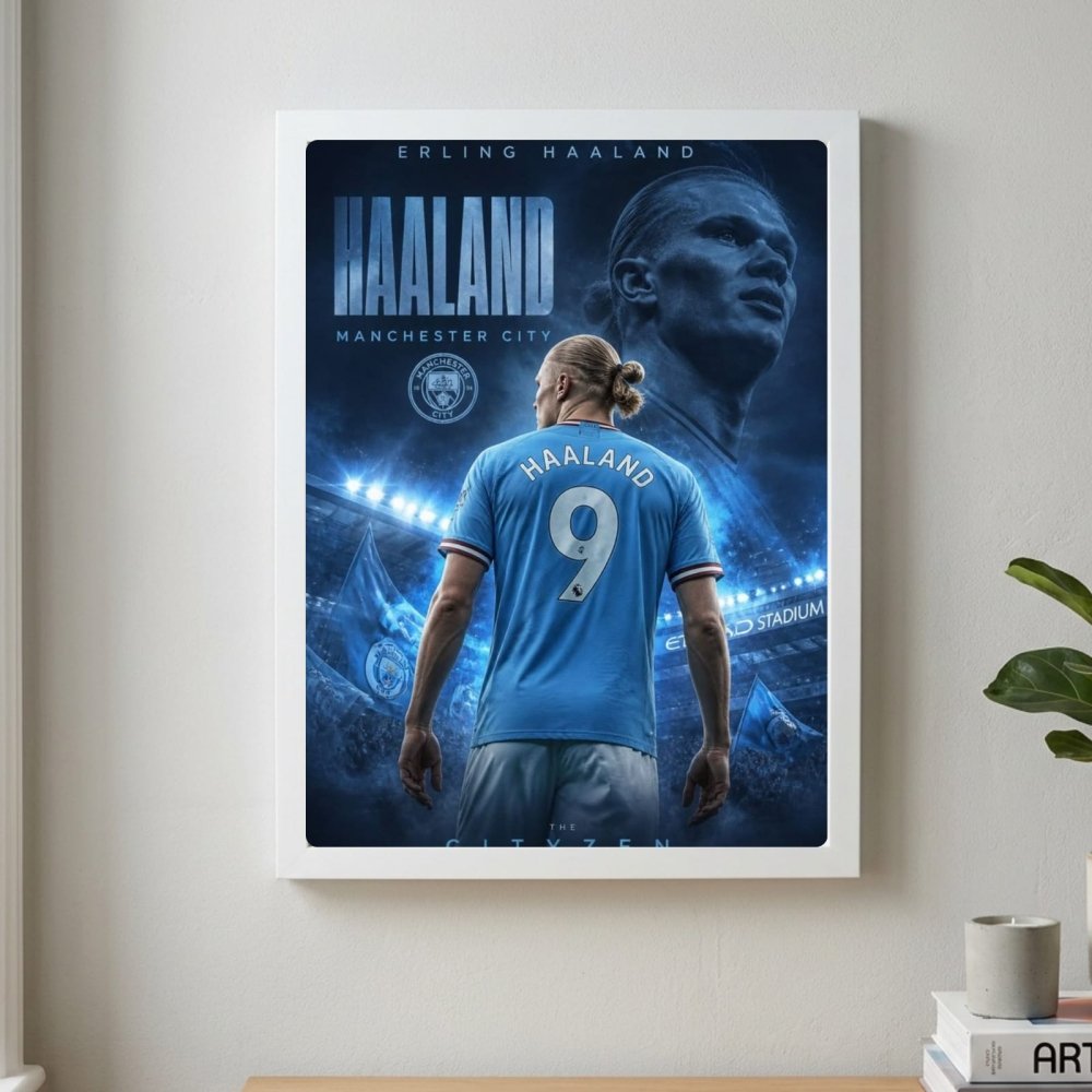 Erling Haaland - Vibes DistrictErling Haaland poster GoldVibes District